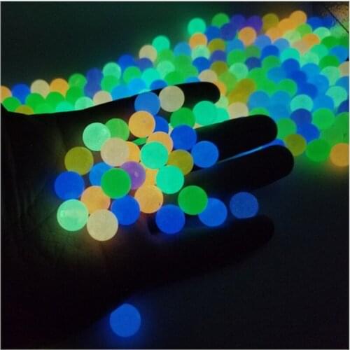 6-12mm Glow In The Dark Fishing Loose Beads for Woman Men Luminous Locket Bracelet Necklace DIY Jewelry Making Acrylic Beads