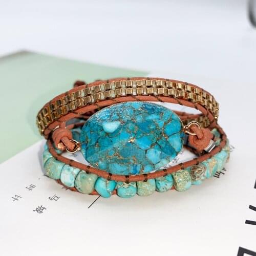 Turquoise Braided Bracelet Lucky Stone Colorful Woven Bracelet Charm Bracelets for Women Gift of Lovers Bracelet