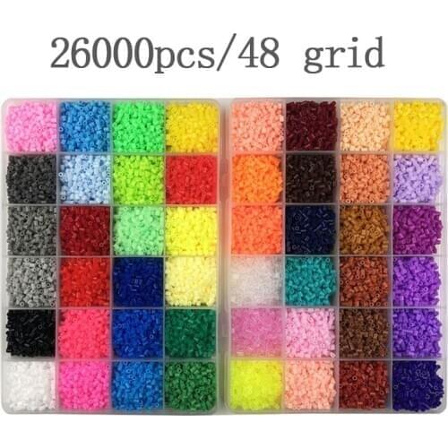 2.6mm 24/48colors Hama beads Education Iron beads PUPUKOU Beads 100% Quality Guarantee perler Fuse beads diy toy
