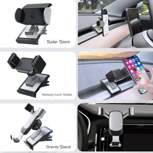 For Tesla Model 3 | Y Car Phone Holder Universal Bracket in Model3 2021 Acessories Mobile Holder in Car Air Outlet Mount