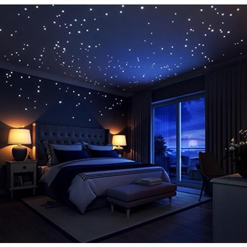 Glow Sticks Glow In the Dark Luminous Circle Dots Glowing Toy For Kids Room Party Children Light Circle Fluorescent Stickers