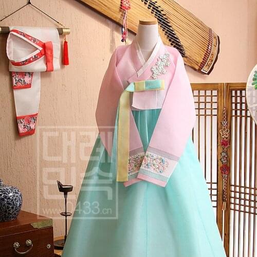 Custom Korean Original Imported Wedding Toast Hanfu Wedding Traditional Hanfu Bride Hanfu Stage Performance Costume