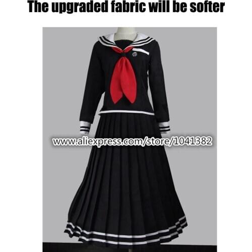 Danganronpa Toko Fukawa Cosplay Costume Black dress Dangan-Ronpa Cos