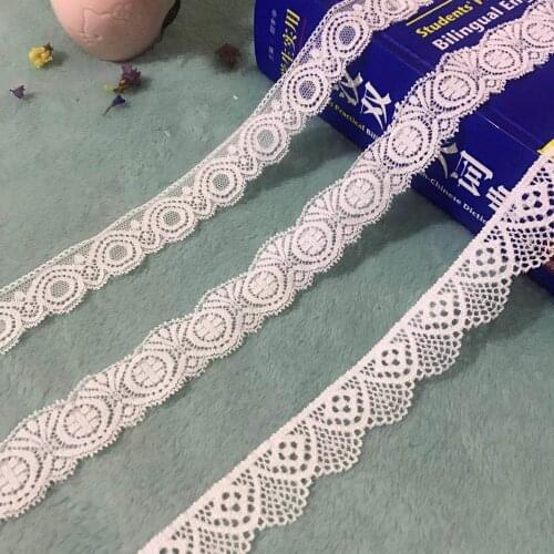 2 meters/5 meters White 2-3 cm Stretch lace lace accessories diy hand-made garments strapless dresses skirts hemlines decorative