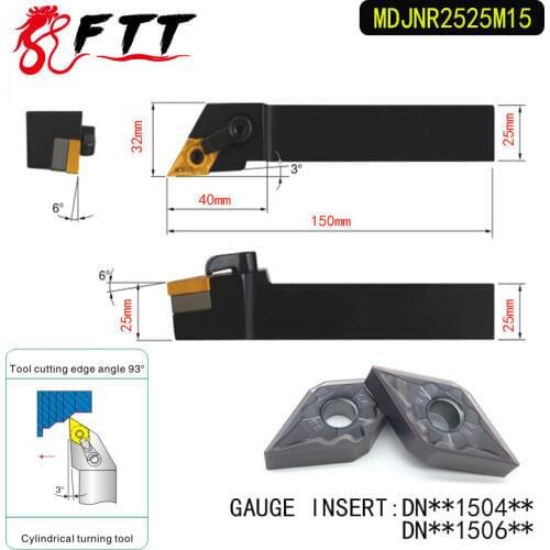 MDJNR2525M15 93 Degree External Turning Lathe Bar Tool Holder For DNMG150404 DNMG150408 Used on CNC Lathe Machine