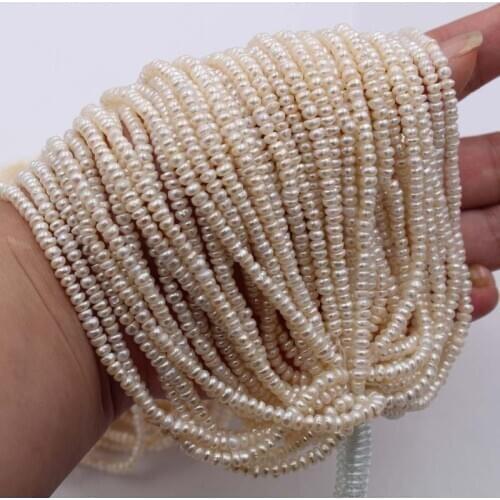 3-4mm Small Pearl Beads DIY Jewelry for Choker Necklace Tassel Dangle Irregular Baroque Pearls Natural Freshwater Pearl Beads