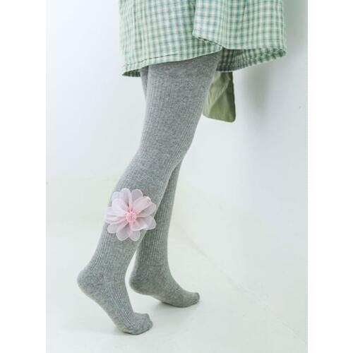 2019 autumn new cotton girl pantyhose cartoon cute princess flower children kids baby girls tights