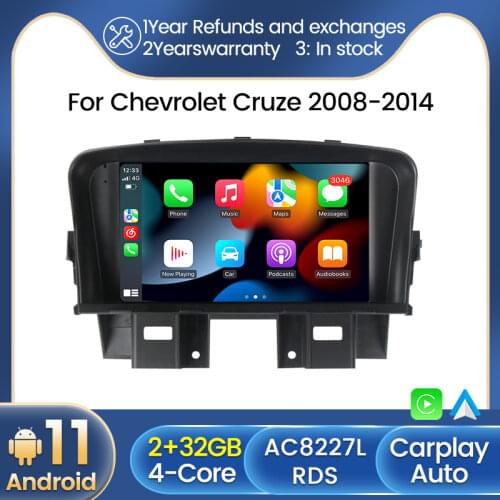 TomoStrong Car Auto Radio For Chevrolet Cruze 2008 - 2014 Stereo Multimedia Video Player Navigation GPS Android 10 DSP 4G+64G BT