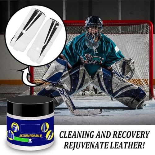 Leather Gear Restoration Balm for Hockey Leather Cleaning Repair Cream for Cracked & Dirty Leather Car Seat 75g can CSV