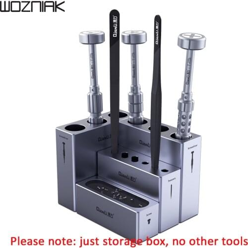 QianLi ToolPlus iCube Storage Box Tweezers Screwdriver Screw Parts Organizer Aluminum Alloy Multi-Functional Modular Repair