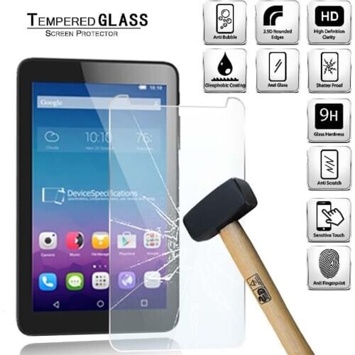 Tablet Tempered Glass Screen Protector Cover for Alcatel OneTouch PIXI 3 7.0 Incn Explosion-Proof Screen HD Tempered Film