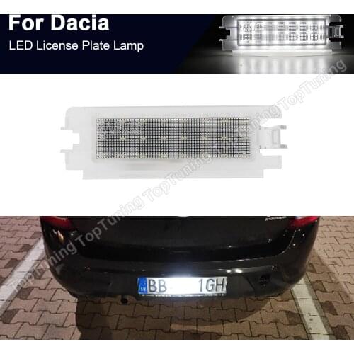 1PC Canbus For Dacia Sandero II 2013-UP Logan II 2013-UP Led License Plate Light Rear Number Plate Lamp White
