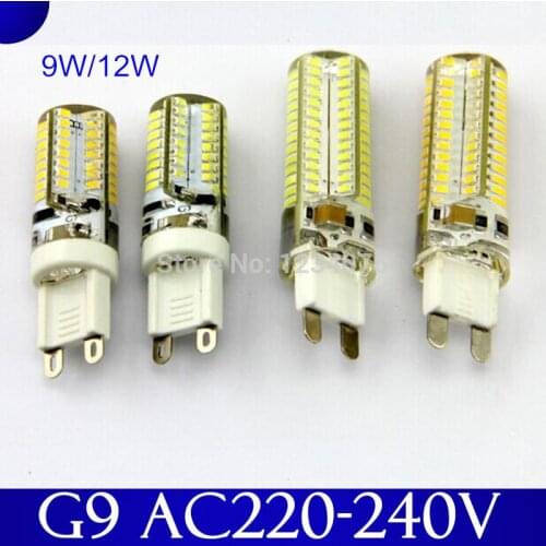 10pcs G9 AC220V/110v New arrival base 10w 7w 9w 6w LED G9 Light Bulb lamp LED 96 64 LEDs SMD 2835 bulb Super bright warm cold