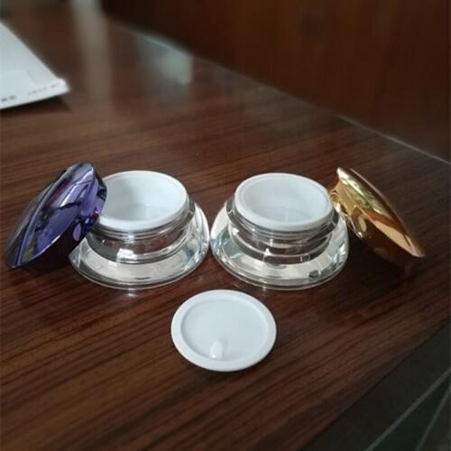 15G shell shape acrylic jar with gold lid cream bottle ,cosmetic container,,cream jar,Cosmetic Jar,Cosmetic Packaging F20171668