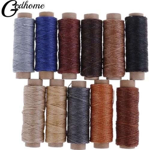 50m/Roll Waxed Sewing Thread For Leather Shoe Hand Stitching Crafts Tool Hand Stitching For DIY Leather Sewing Thread