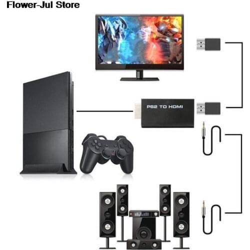 HDV-G300 PS2 to HDMI-compatible 480i/480p/576i Audio Video Converter Adapter with Audio Output Supports All PS2 Display Modes