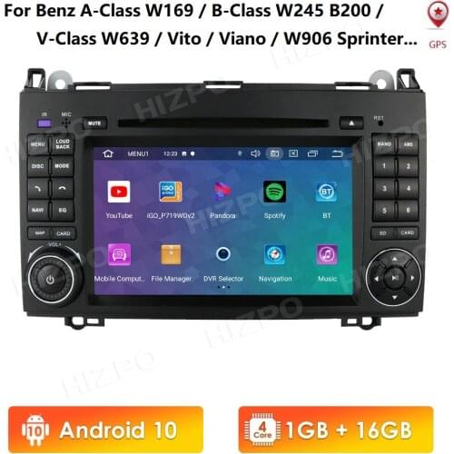 7 Inch IPS 2din Android 10 Auto GPS Radio for Mercedes Benz W906 Sprinter B200 W245 W169 W639 WIFI Car Stereo Multimedia Player