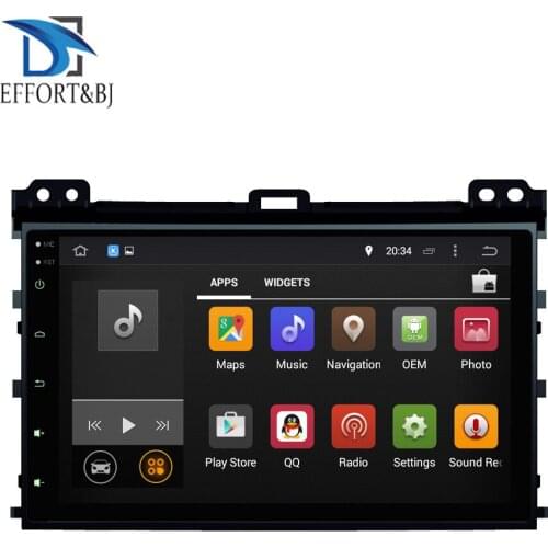 1024*600 Octa Core Android 9.0 Car GPS Player for TOYOTA PRADO 2002-2009 Car Radio Stereo BT RAM 4GB GPS Navigation Head unit