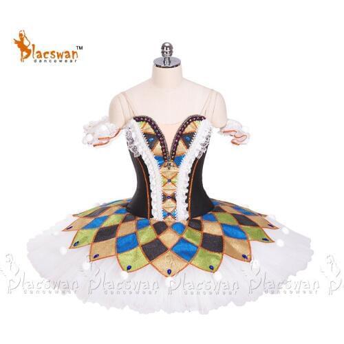 Harlequinade Variation Costume Nutcracker ballet Harlequin Doll Adult Ballet Pancake Tutus BT913 Classical Ballet Tutu Children