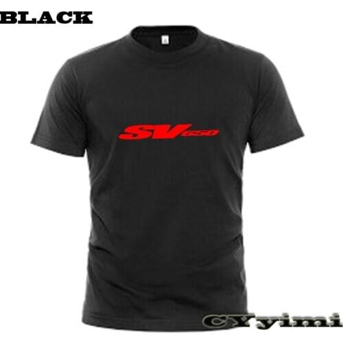 For SUZUKI SV650 SV 650 T Shirt Men New LOGO T-shirt 100% Cotton Summer Short Sleeve Round Neck Tees Male