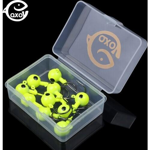 QXO Fishing Swivel Crank Jig Head Hooks Ring 7 10g For 7 10cm Soft Lures Silicone Bait Rrockfishing Sea Surfcasting Accessories