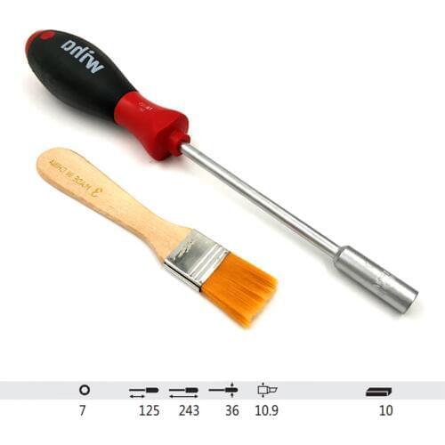 7.0*125mm Copier Repair Tool Sleeve Screwdriver for Xerox Socket Spanner for Ricoh with Magnetic