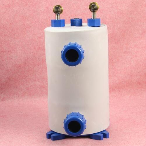 Pure titanium evaporator, large 1.5HP water tank cold and warm pure titanium gun, seafood fish pond evaporator