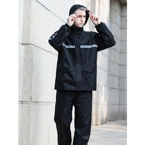 Motorcycle Rain Coat Jacket Waterproof Bike Ultralight Men Raincoat Hiking Fishing With Hoodie Poncho Hombre Rainwear EB5YY