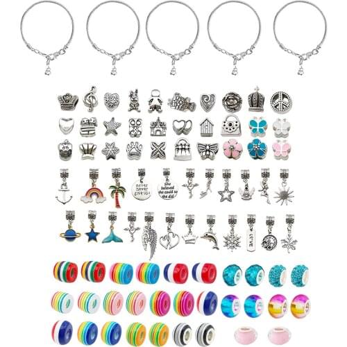 Bracelet Making Kit for Girls Beads Jewelry for DIY Craft Gift