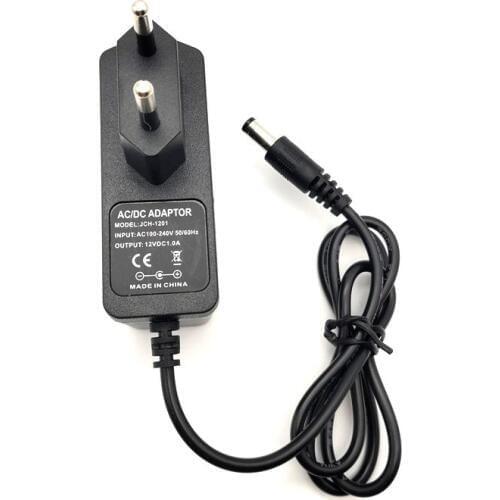 5pcs Wall Home Charger AC 100-240V Converter Adapter to DC 12V 1A Power Supply Adapter EU US Plug 5.5x2.1mm / 5.5*2.1mm