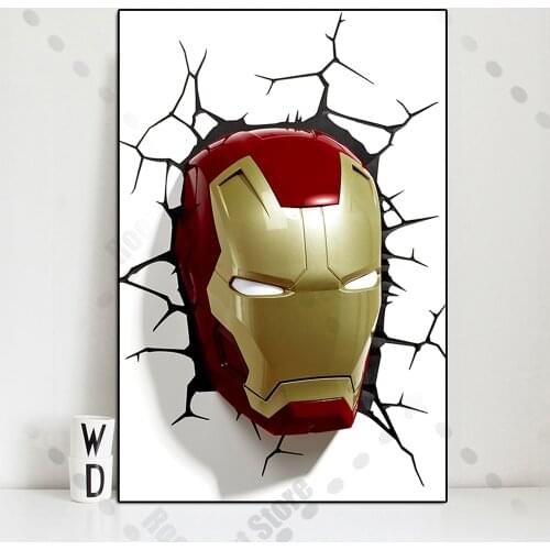 Marvel Superhero Gesture Wall Art Poster Abstract Avenger Weapon Canvas Painting Iron Man Captain America Living Room Home Decor