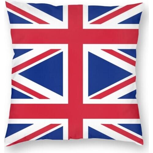 United Kingdom Flag Union Jack Throw Pillow Cover Decorative Pillow Vintage Pillowcover Home Decor