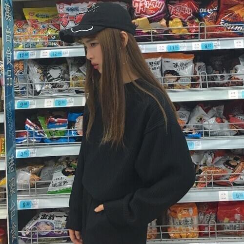 2020 New Women K-pop Hoodie Female Casual Thickened Sweatshirt Females Loose Stripes Womens Warm Long Sleeve All-match Hoodies