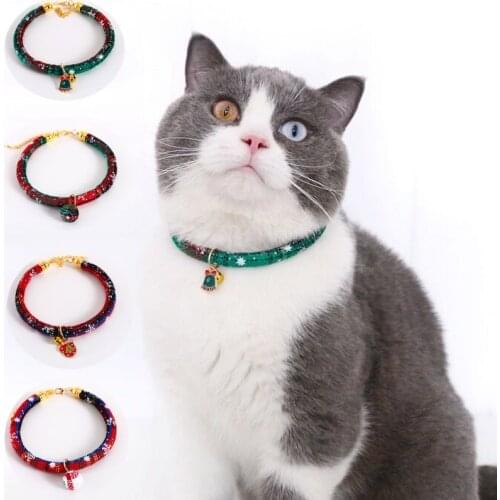 New Arrival S-M Christmas Atmosphere Knitted Collars Adjustable Bell/Glove/Ball Puppy Collar Chic Cute Pets Supplies Accessories