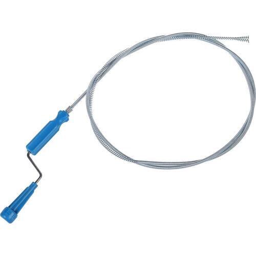 Plunger Steel Manual Hand Toilet Obstructions Remover Closet Auger 1.9M