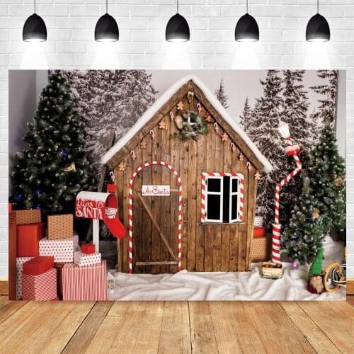 Yeele Christmas Backdrop Photocall Photography Little House Baby Portrait Party Decor Background For Photo Studio Photographic