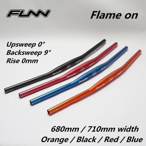 FUNN FLAME ON SUPER LIGHT MTB FLAT HANDLEBAR Alloy 7050 Tripple Butted 31.8mm Mountain Bike Flat Handlebar 680 710mm Width