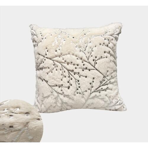 Modern Style Plush Tree Branches Pattern Pillowcase Home Decorative Cushion Cover Living Room Chair Seat Pillow Cases Decor