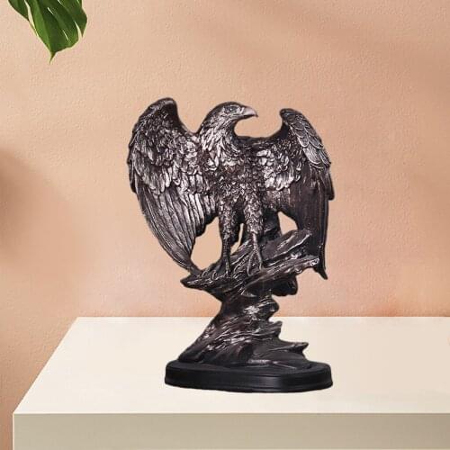 Resin Eagle Statue Home Office Decor Animal Figurine Bald Eagle Decorations Lawn Decor Housewarming Gift Garden Sculpture