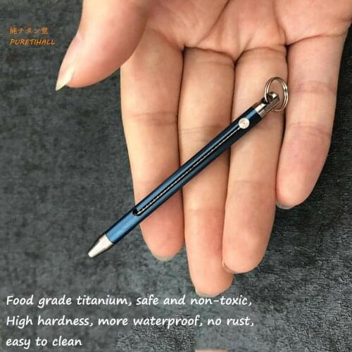 Ultra-light portable pure titanium retractable toothpick3.5g