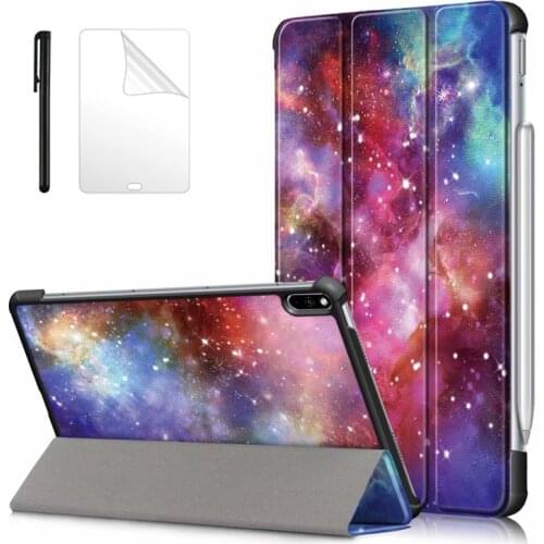 Slim Flip PU Leather Case For Huawei MediaPad M5 lite 8 JDN2-W09/AL00 8.0 inch smart cover for huawei m5 lite 8 Case+film+pen