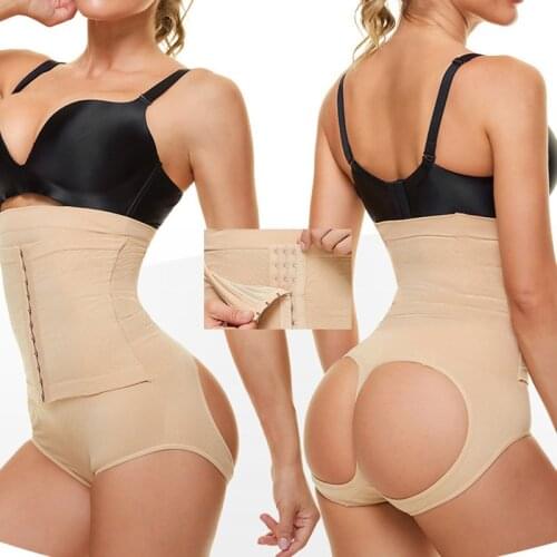 Slimming Body Shaper Waist Trainer Bodysuit Women Push Up Butt Lifter Strap Waist Cincher Tummy Control Panties Shapewear