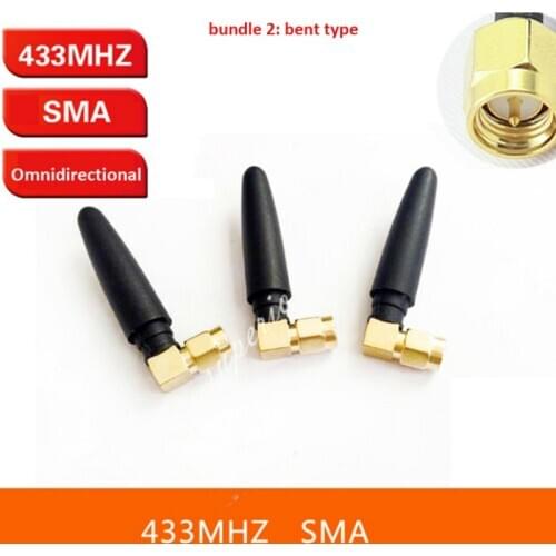 433MHZ SMA Inner Needle Omnidirectional Antenna 5CM Small to IPEX Cable for FPV