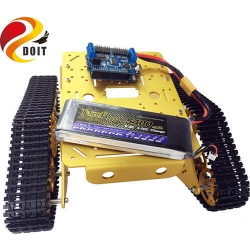 WiFi RC Tank T300 From ESPduino Development Kit with L293D Motor Shield DIY Crawler Tracked Model Toy