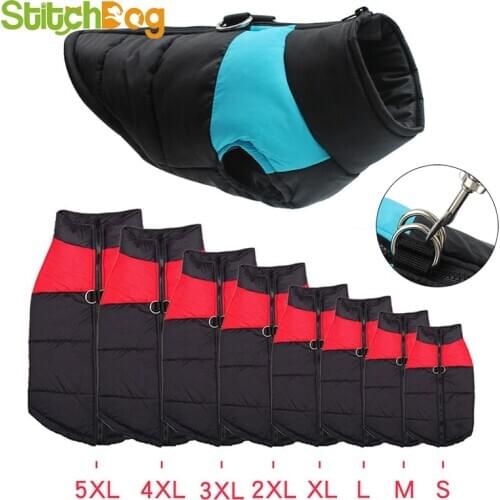 Winter Warm Dog Clothes Waterproof Pet Vest Zipper Jacket Coat For Small Medium Large Dogs Pug Chihuahua