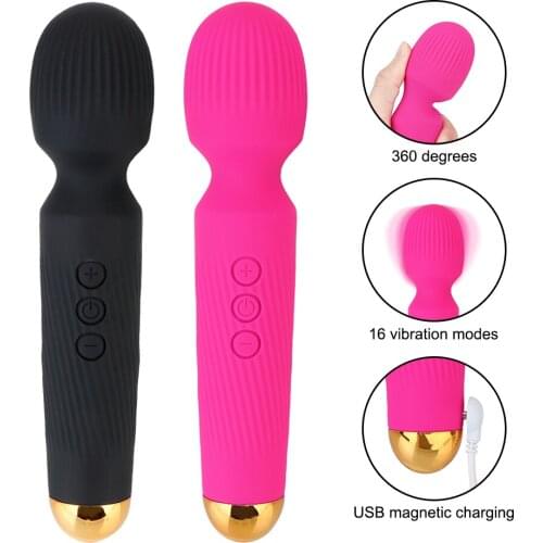 16 Frequency 5 Vibration AV Vibrator Magic Wand Dildos Vibrator Wireless Sex Toys for Women Clitoris Vibrators
