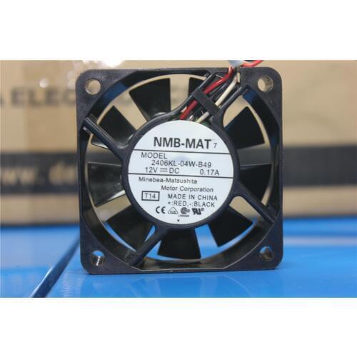 2406KL-04W-B49 6015 6CM 12V 0.17A three-wire speed sensor fan