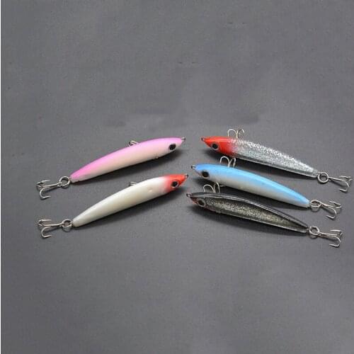 3D Eyes Anti-Corrosion Freshwater Plastic Fishing Bait 85mm/15g Artificial Sinking Pencil High Quality Fishing Lure Hard Lure