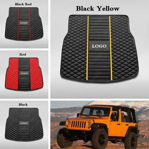Custom Car Trunk Mats for Jeep Commander Compass Renegade Wrangler Patriot Grand Cherokee Car Accessories Cargo Liners Boot Pads