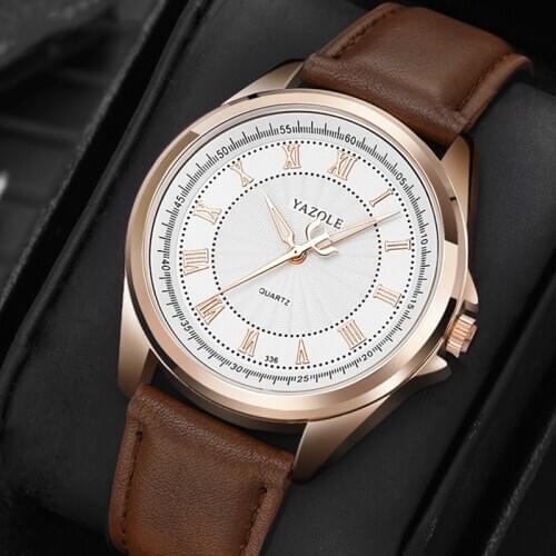 Business Mens Watches Luxury Quartz Clock Watch For Men Genuine Leather Watchband Brand Casual Wristwatch Reloj Hombre Relogio